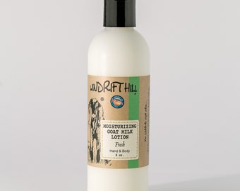 Goat Milk Hand and Body Lotion | Fresh | 8oz. | All Over Body Moisturizer | Made In Montana | Natural Skincare