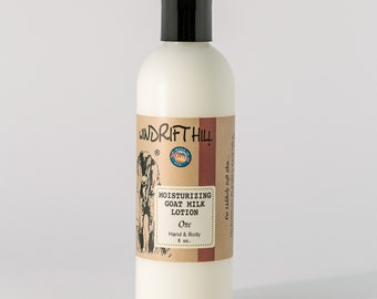 Goat Milk Hand and Body Lotion | ONE | 8oz. | All Over Body Moisturizer | Made In Montana | Natural Skincare