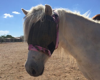 Miniature Horse/Pony Fly Masks - Dual Adjustment or w/ Ear Holes - Made To Order
