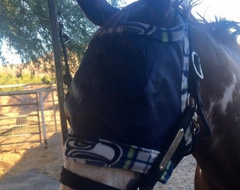2XL Horse Fly Mask (1400 - 1700lb) - Dual Adjustable or Ear Holes - Made to Order!
