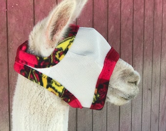 Alpaca /Llama/Cria - Dual Adjustable - Add an Ear Cap for Ear Protection! - Made to Order!