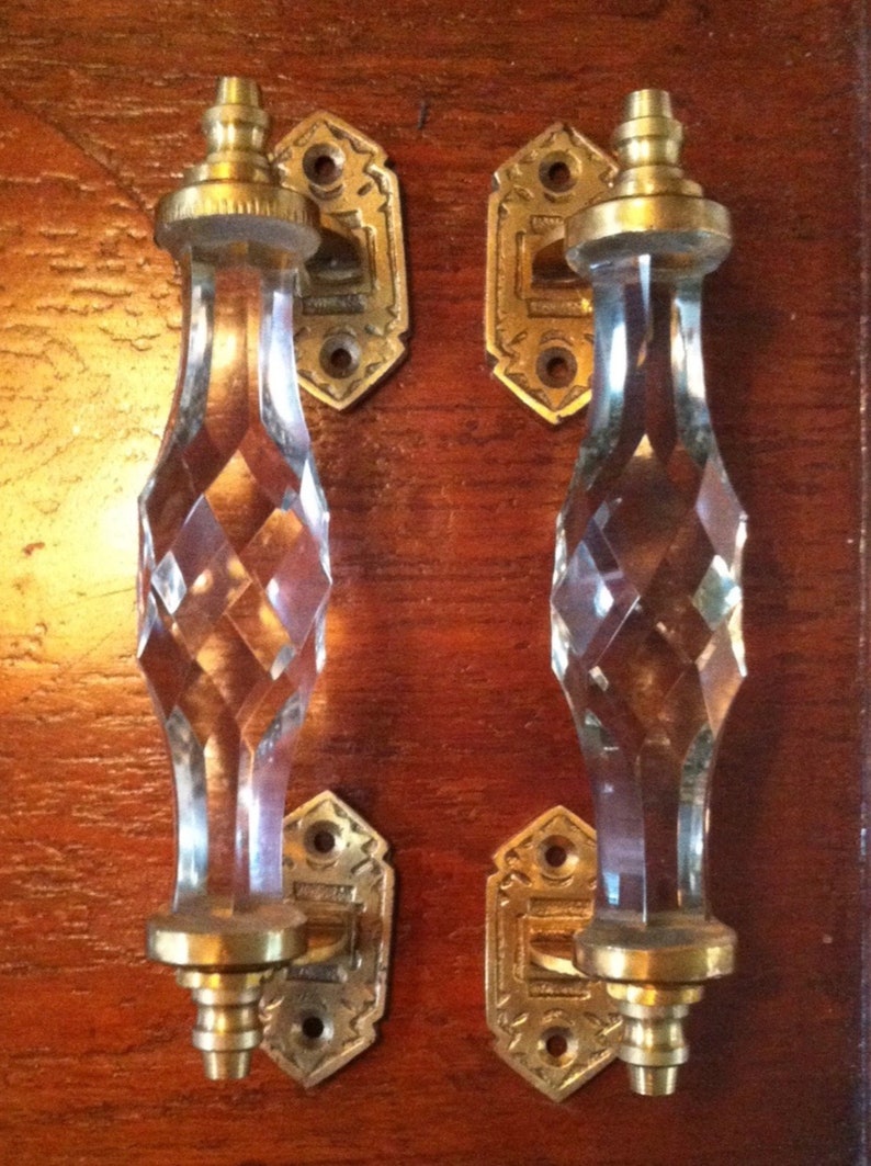Brass and Glass Handles