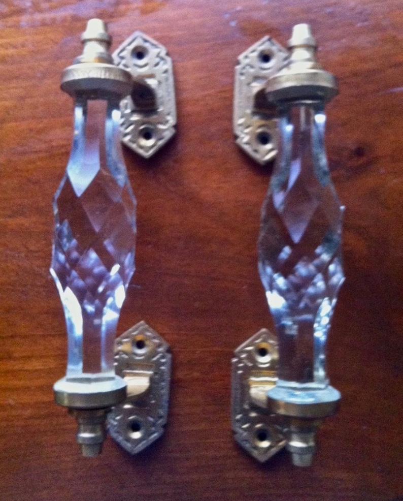 Brass and Glass Handles