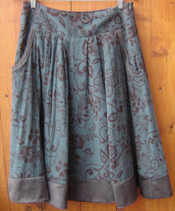 Printed Cotton Full Skirt Seoul