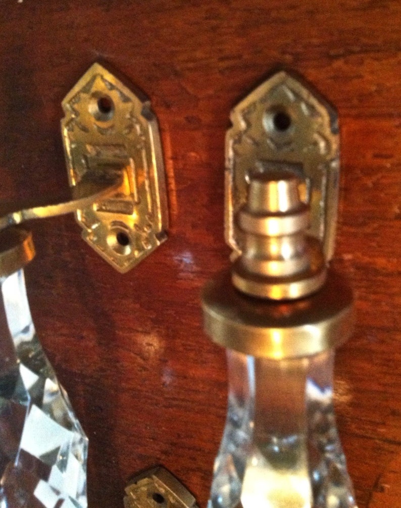 Brass and Glass Handles