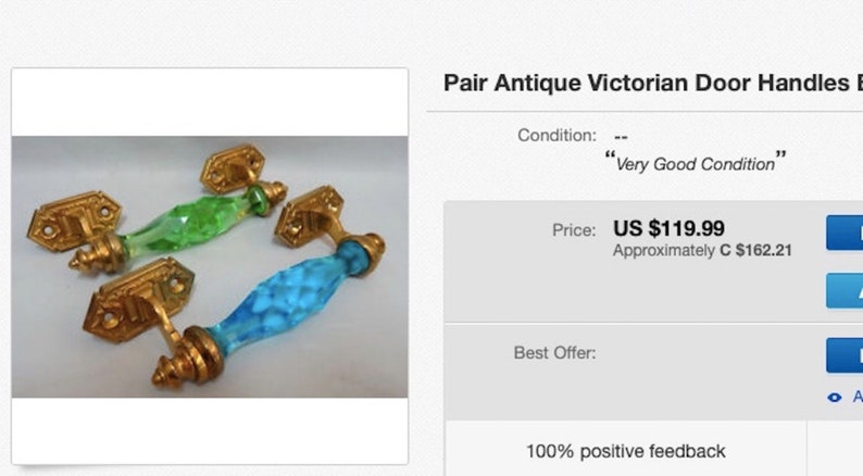 Brass and Glass Handles