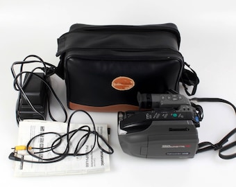 Panasonic VHS-C Palmcorder With Charger And case PROP/DISPLAY