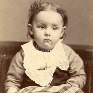 Small Child Who Does Not Want to be There - E.H. McKenney - Biddeford, ME - CDV