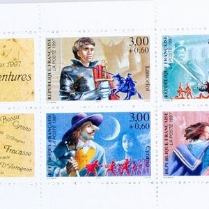 French Collectible Stamps//Red Cross Stamps//1997 Heroes of Adventures