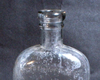 Vintage medicijnflessen, set van 3//glazen fles//doorzichtige fles