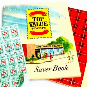 Vintage Trading Stamps//Plaid Stamps//Saver Stamps//Green Stamps//1800s Stamps
