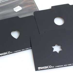 Ambico 35mm Format Frame//Vintage //Heart Frame//Star Frame