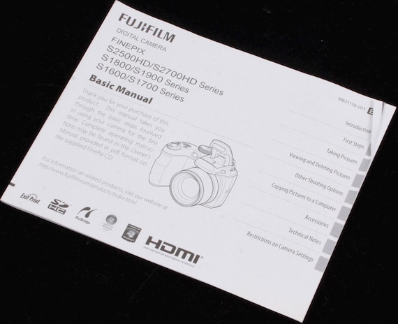 Fujifilm Finepix S2700hd Manual Fuji Finepix Instructions S2500