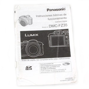Panasonic Lumix DMC-FZ35 Camera Manual