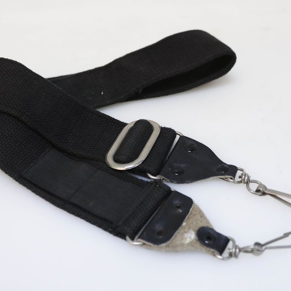 Vintage 1980s Wide Black Camera Strap