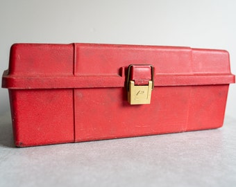 Vintage Red Tackle Box - Circa 1980s