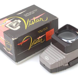 35mm Slide Viewer Semi Automatic in Box Works Vintage