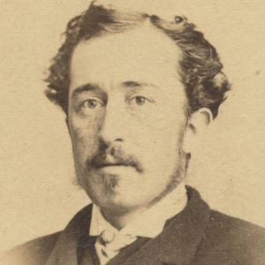 Vintage New York CDV Portrait - Homme à la pilosité faciale notable, carte de visite, art mural