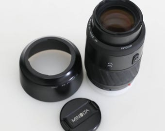 Budgetvänligt vintage Minolta Maxxum 70-210 mm makroteleobjektiv för Sony