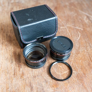 Sigma Wide + Tele Converter Lenses w/ Case and 49mm to 46mm Step Down Ring
