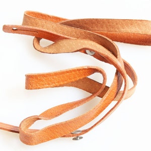 1950s Vintage Camera Strap Pelle Marrone
