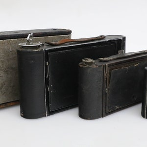 Caméras à soufflet Art Déco Kodak pour affichage/accessoires - LOT DE 4