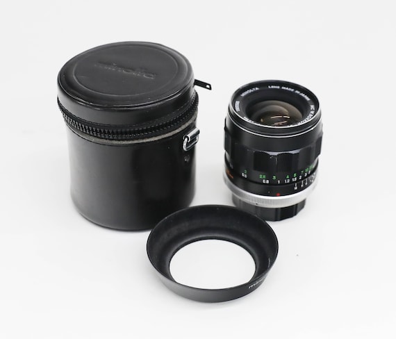 Minolta MC W. Rokkor-si 28mm F/2.5 Lens, MD Mount, Hood & Case - Etsy