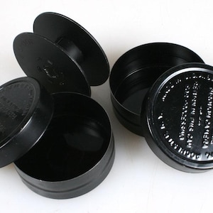 Movie Film Reel and 2 Cans, Vintage