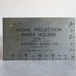 Kodak Photographica Metal Plate - 1950s