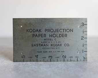 Plaque métallique Kodak Photographica - Années 1950