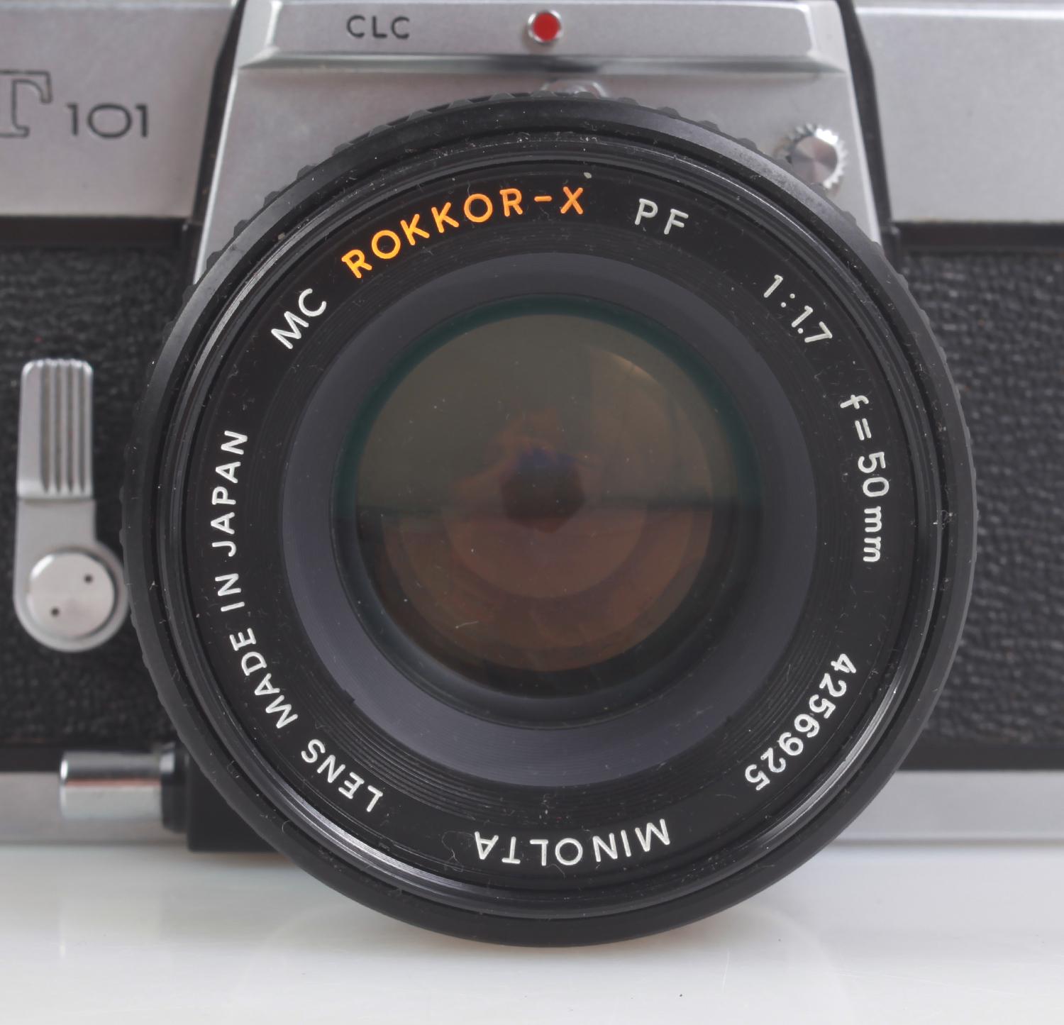 Minolta SRT101 35mm Film Camera W/rokkor Lens Tested Works Read