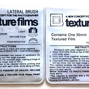 35mm Darkroom Texture Screens: Lateral Brush and Bromoil