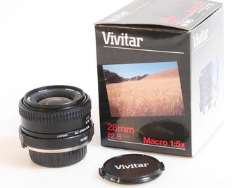 Vivitar 28mm f/2.8 Macro Lens 1:5X, Minolta MD Mount, New In Box