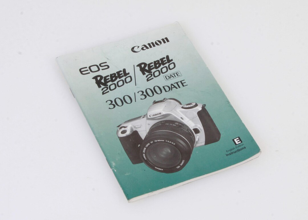 Canon EOS DIGITAL 300/.300 DATE Rebel 2000 Instruction Manual - Etsy