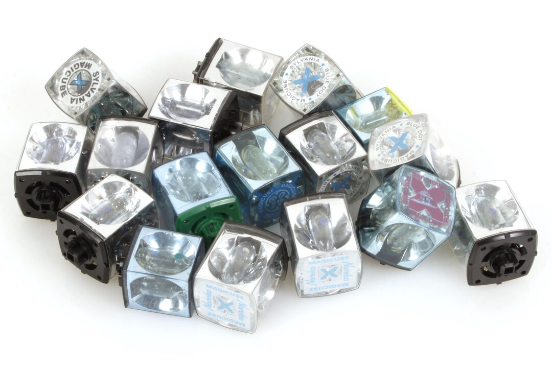 Vintage Magic Cubes Blue Dot Magicubes Flashes - Etsy