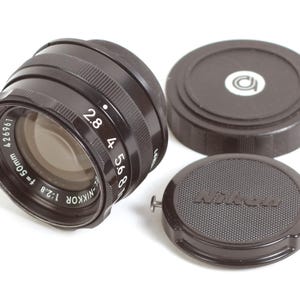 El-Nikkor Kamera-Objektiv 50 mm F2,8 mit Caps