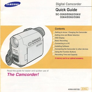 Guida rapida Samsung Sc-d263/d362/d363/d364/d365/d366
