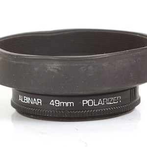 49mm Lens Hood Rubber W/ Polarizer Filter