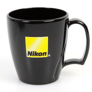 Nikon Mug - Black Plastic with Logo