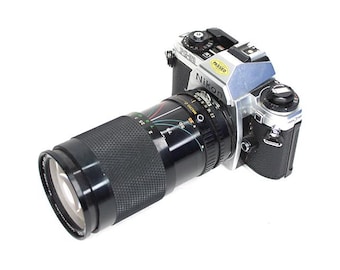 Fg-20 Film Camera Nikon W 35-140 Zoom Macro Lens Tested Working