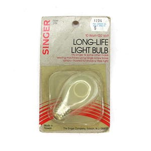 Vintage Original Singer Sewing Machine Light Bulb Lightbulb