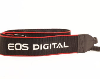 Canon EOS Digital Camera Strap - Red & Black