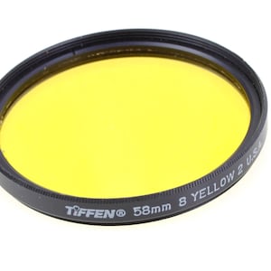 Tiffen 58 mm Gelb 2 Filter für die Schwarzweiß Fotografie