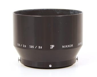 Nikon ニコン Nikkor-P.C 105mm f/2.5 レンズ、フード ニコン F スナップオンメタルレンズフード 105/2.5 & 135/3.5 レンズ用
