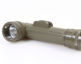 Lampe Torche Vintage Militaire Fulton USGI MX-991/U - Tête Angulaire - USA - Occasion