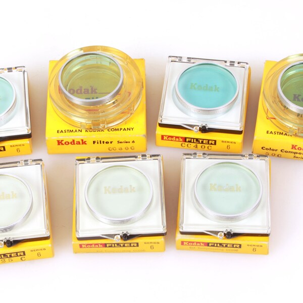 Kodak Color Compensating Filter Series 6 Set of 7 Cyan CC025/05/10/20/30/40/50C