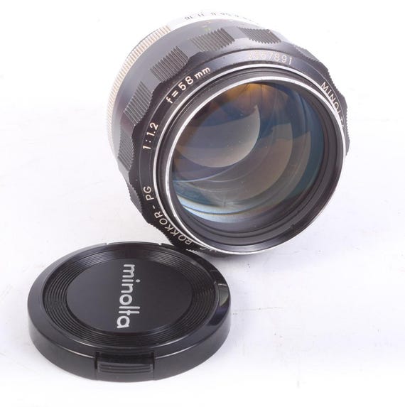 Minolta MC Rokkor PG 58mm F/1.2 Lens - MD Mount, Late Model - Etsy
