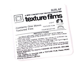Darkroom 35mm Texture Screen for Darkroom Printing, Burlap Pattern