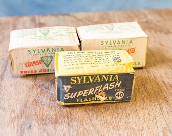 12 pièces (1 boîte) ampoules flash vintage GE Sylvania M3