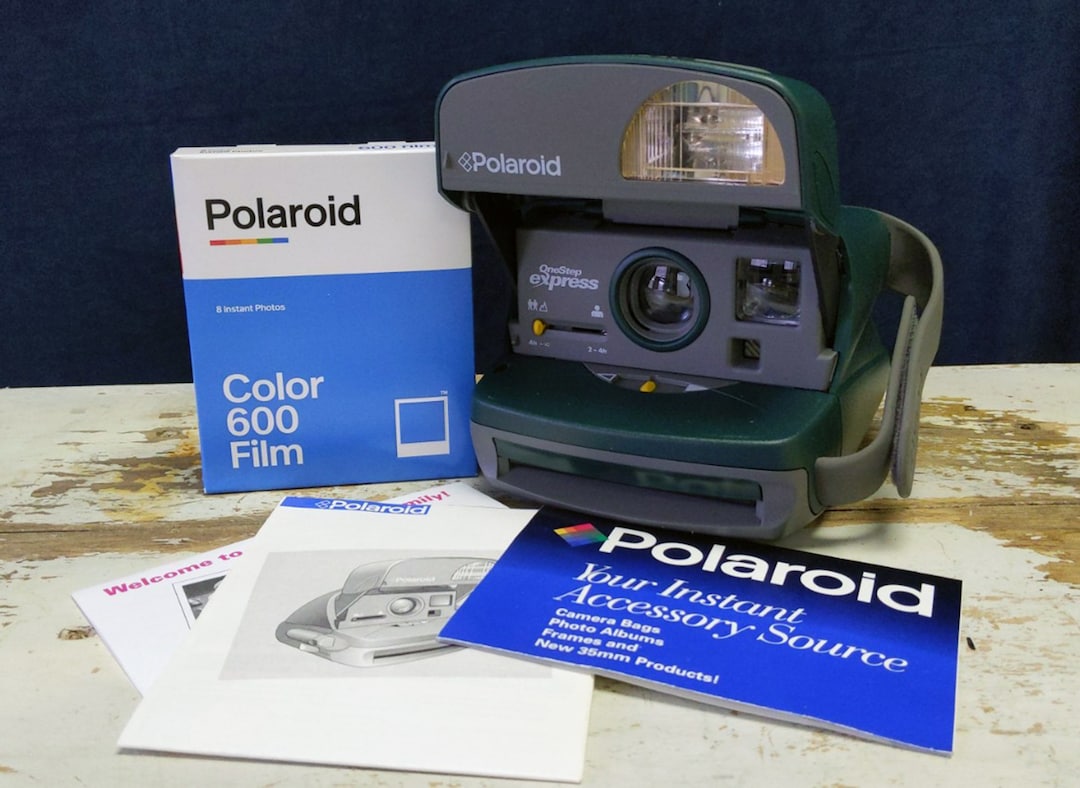 Polaroid One Step Express Instant Film Camera With 600 Expired Film